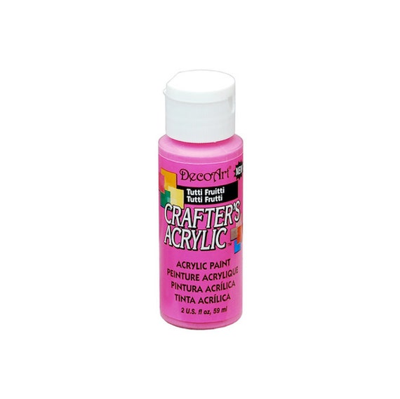 Tutti Frutti DecoArt Crafters Acrylic Paint - 2 oz. Bottle - Art Craft Paint Supplies Il_570xn