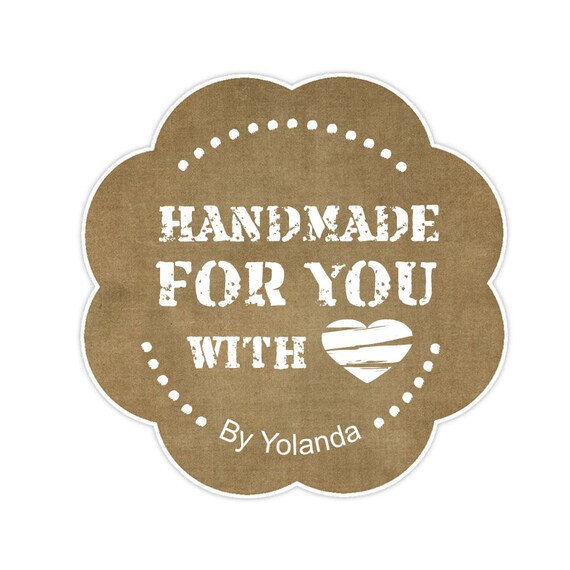 Items similar to Handmade with love -Tag Printable for ...

