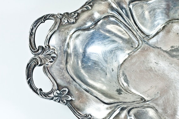 Fruit Bowl: Superb Art Nouveau Silver Plated by CozyTraditions