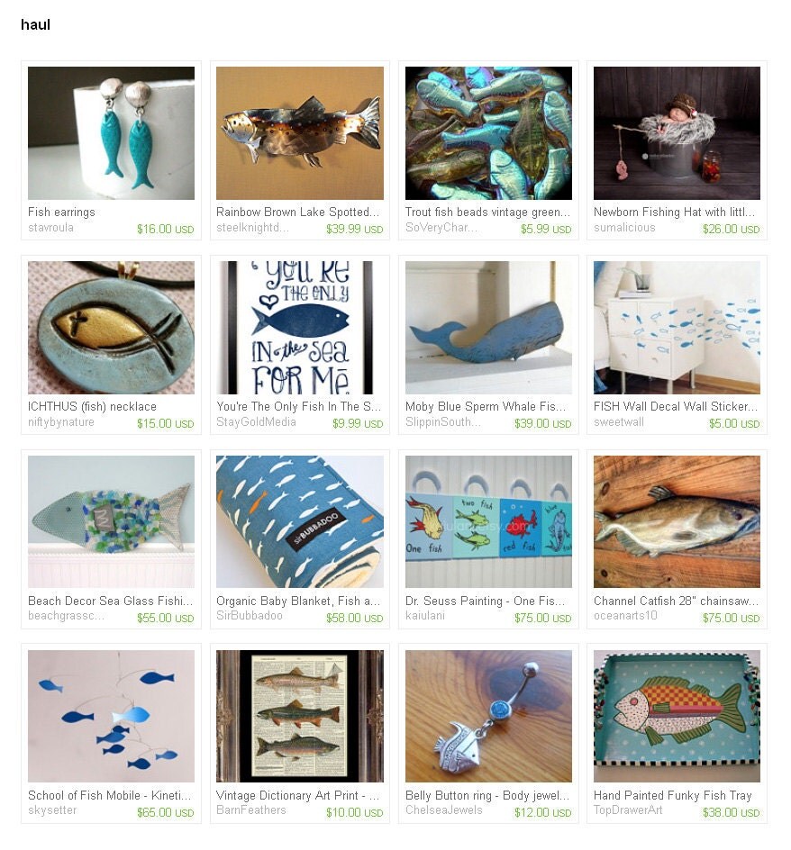 Vintage Dictionary Art Print Fish Trout Salmon Dictionary