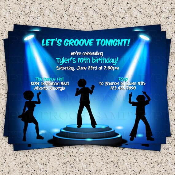Items similar to Dance Party Invitation - Hip Hop Dance Party ...