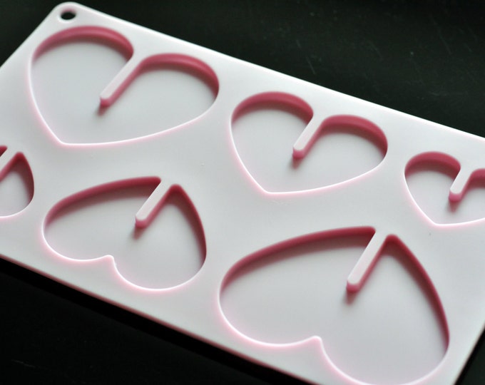 Silicone Chocolate Mold Candy Molds - 3D Heart Sheet Chocolate Sheet Mold