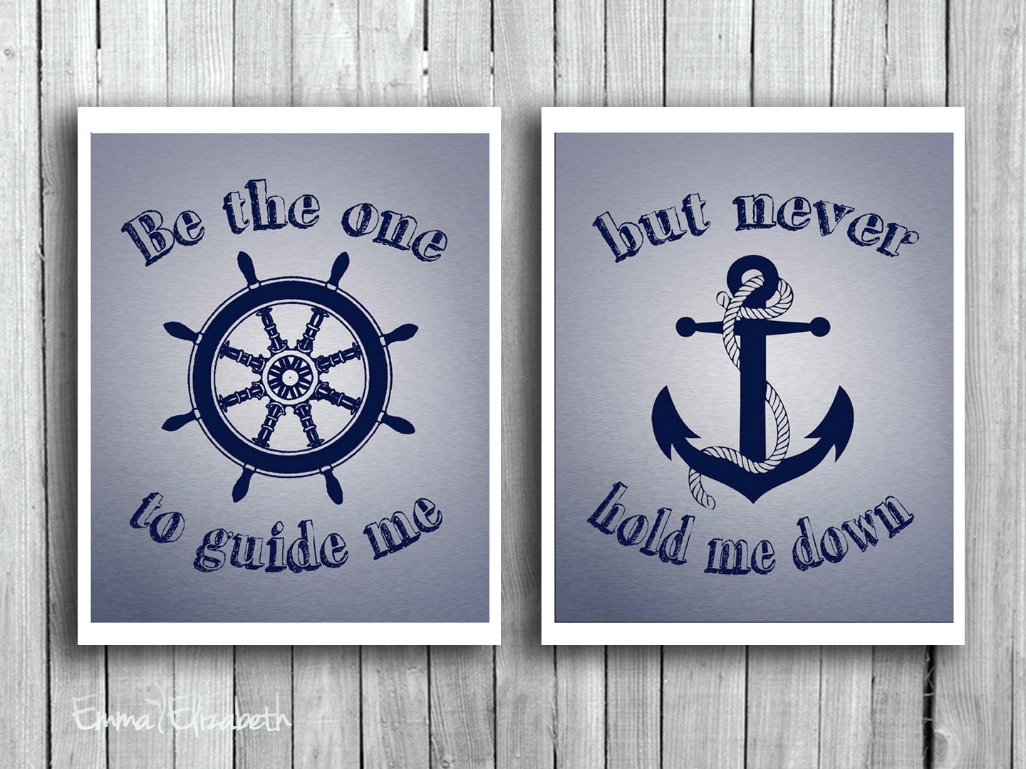 Nautical quote art Typography print Wall hanging Be by EEartstudio