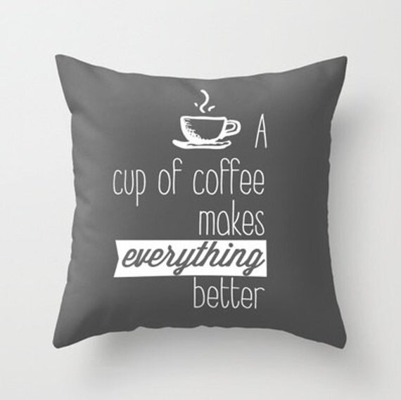 A cup of coffee decorative throw pillows cover home decor