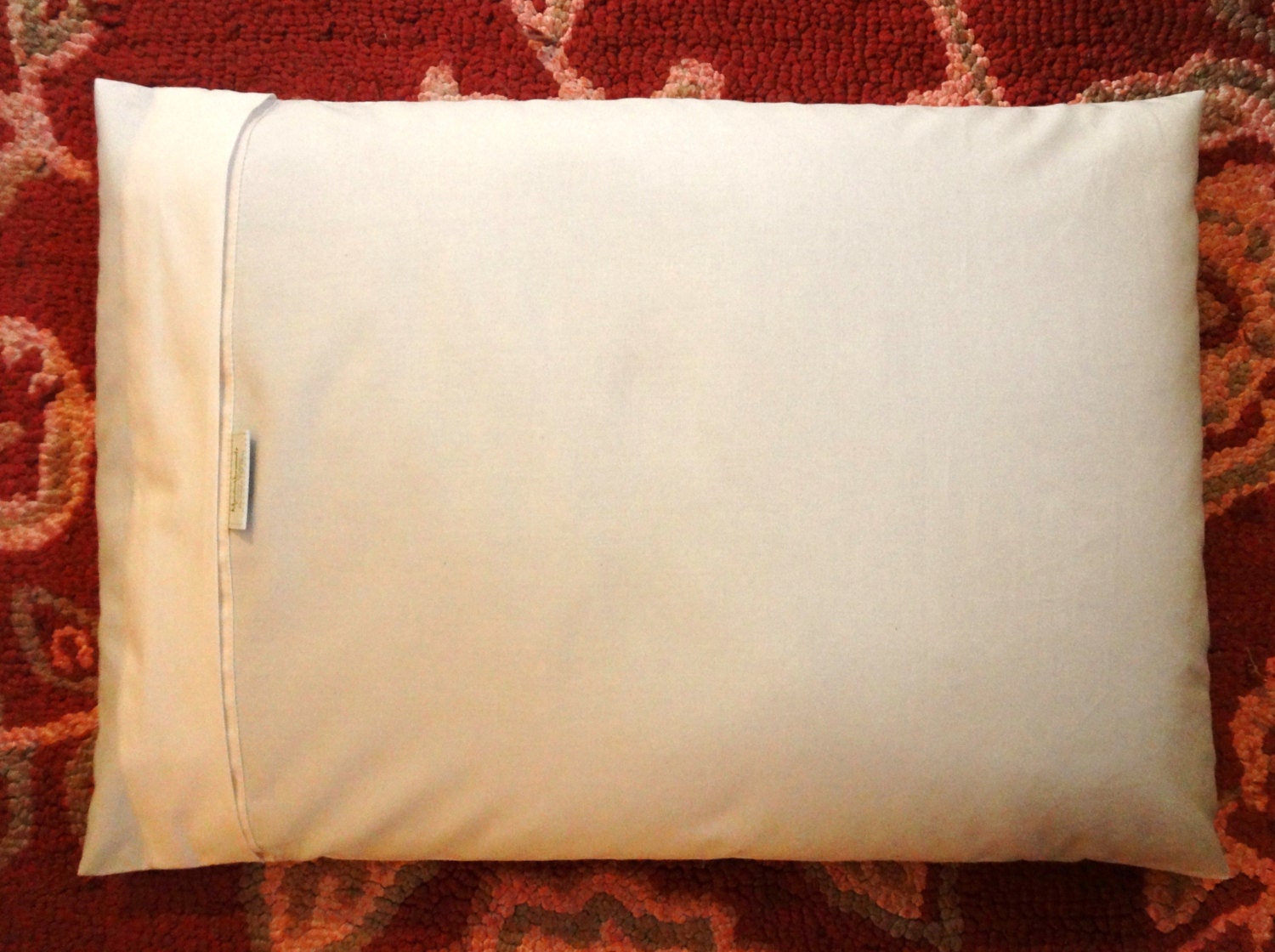 20X26 Organic Cotton Buckwheat Hull Pillow w 8lbs of Buckwheat