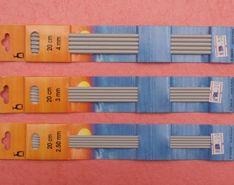 Pony Sock Knitting Needles - Sets of 4 - choose your size