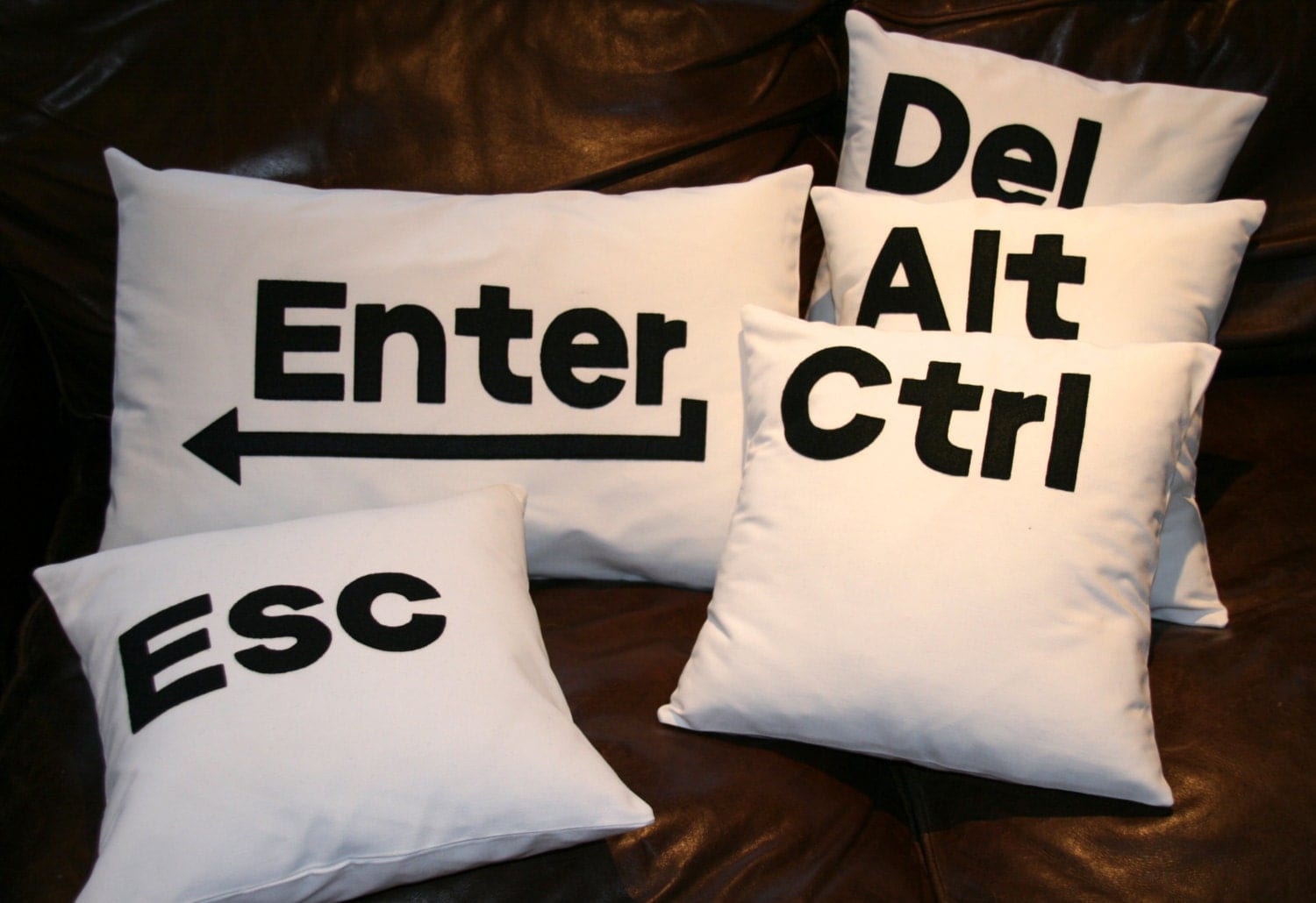 Ctrl Alt Del Pillow Set Ctrl Alt Del Pillow Set Ctrl Alt Del Enter Esc pillow cushion cover set, computer