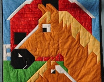 horse quilt pattern etsy