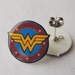 Wonder Woman Crest Post Earrings