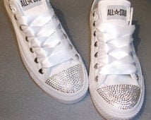 Converse Blanche Avec Strass Converse Blanche Avec Strass