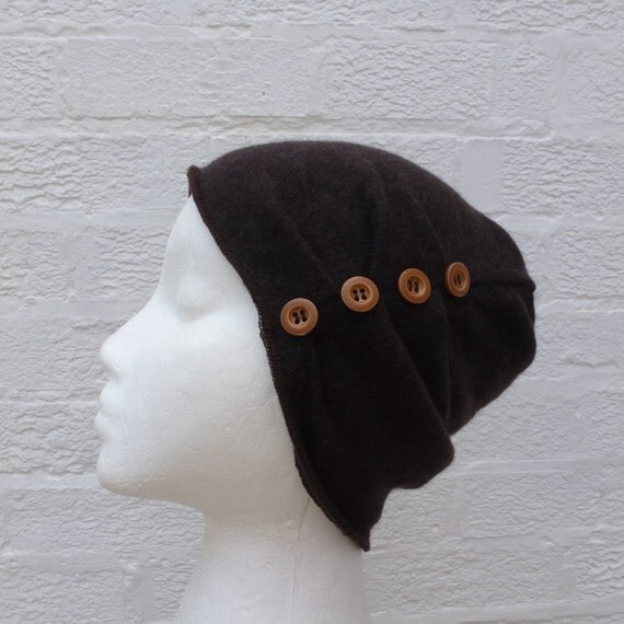 Womens hat ladies beanie wool hat cashmere wool brown hat
