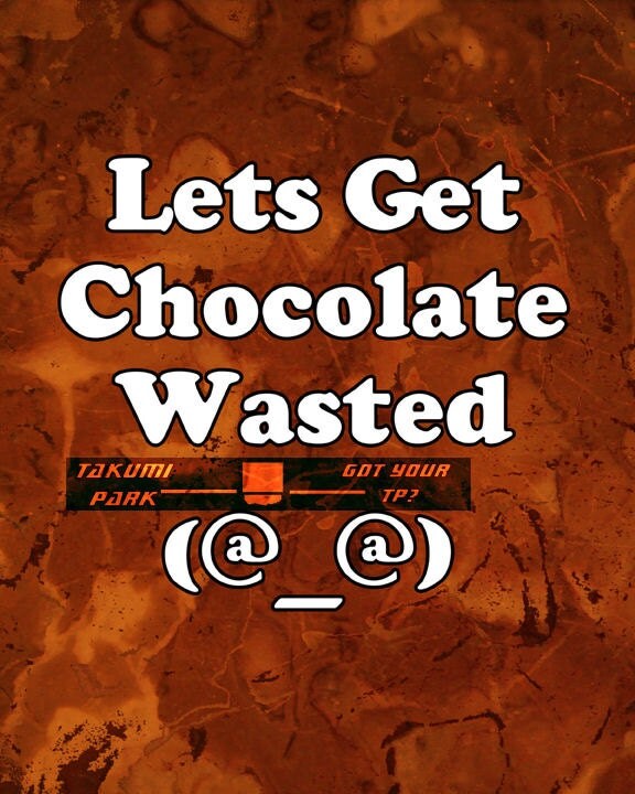 Chocolate wasted art print drunk sorority humourous by TakumiPark