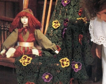 Field of Pansies Crochet Afghan Pattern