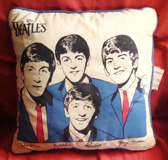 BEATLES Original Nordic House Pillow 1964 both by RareMusicAndMore
