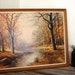 Vintage framed Robert Wood 'October Morn' reproduction