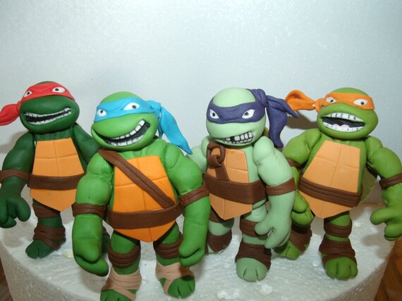 Items Similar To Teenage Mutant Ninja Turtle Fondant Cake