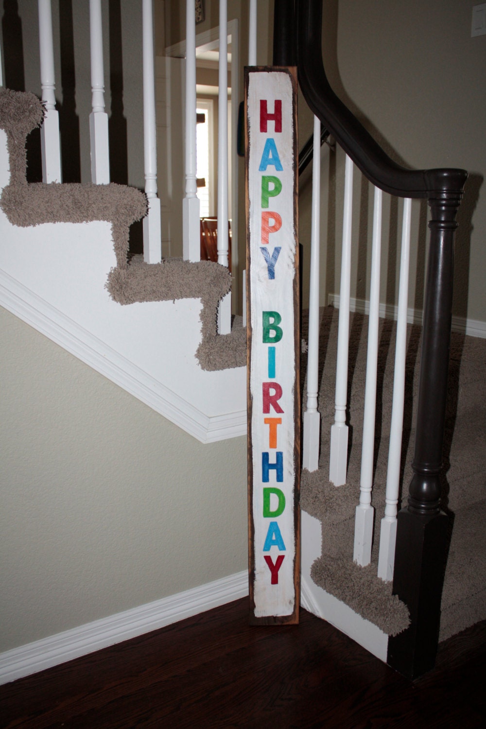 Handmade happy birthday Sign