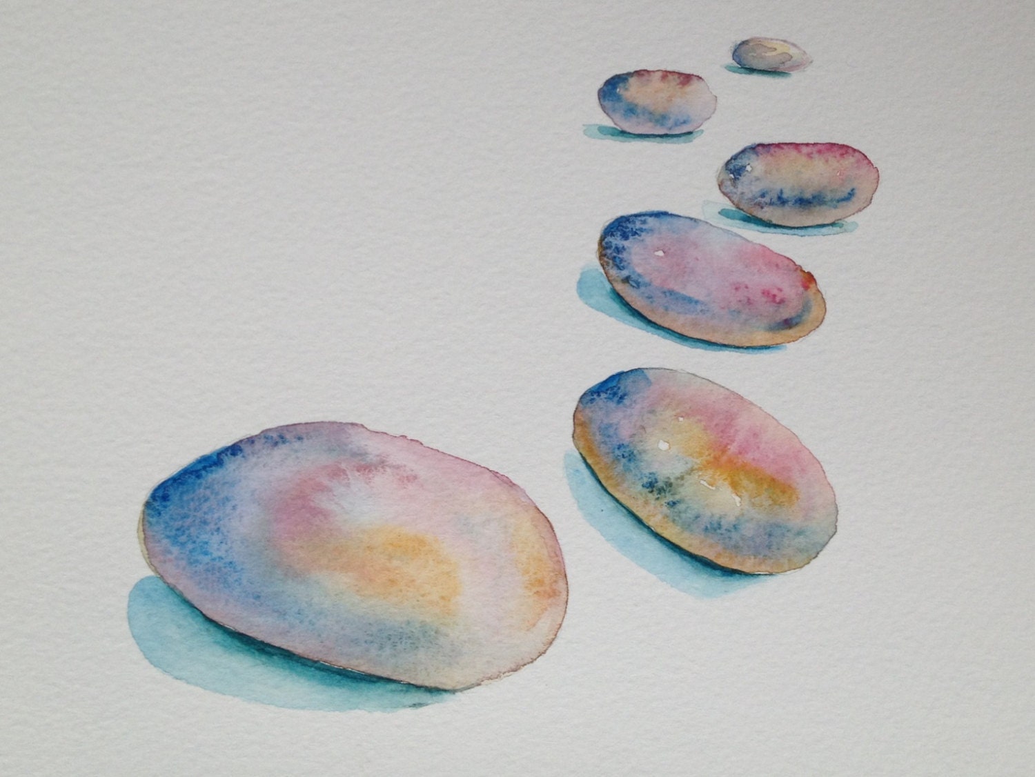 How To Paint Stones In Watercolor