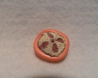 Dollhouse miniature handmade small blueberry pie. Dollhouse scale accessory, also great diorama or room box addition.