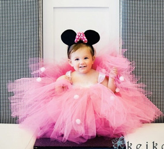 Minnie Mouse Pink Birthday Party Themed Little Baby Girls Tutu Dress ...