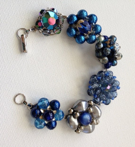 Vintage earring bracelet repurposed vintage jewelry upcycle