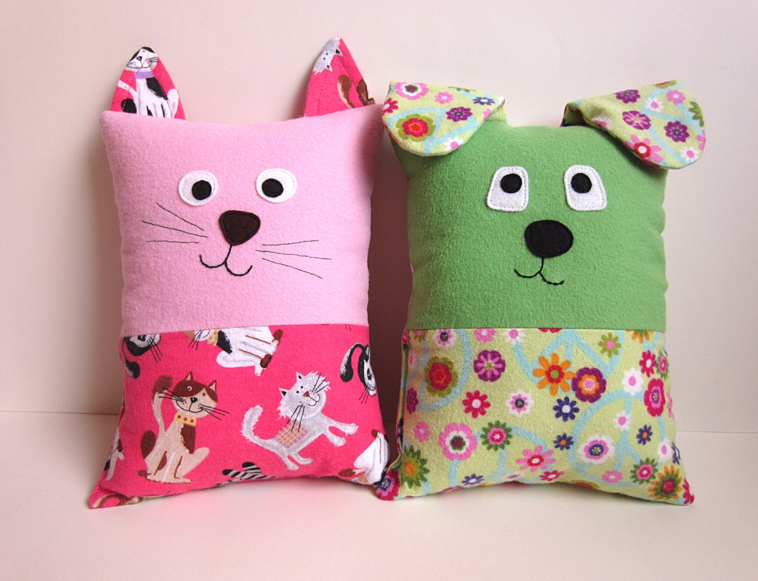 Dog & Cat Pillow Pattern Tutorial PDF Sewing Pattern with