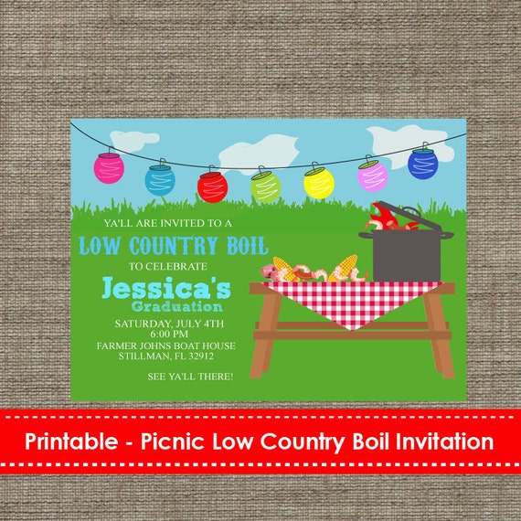 Low Country Boil Party Invitations 4