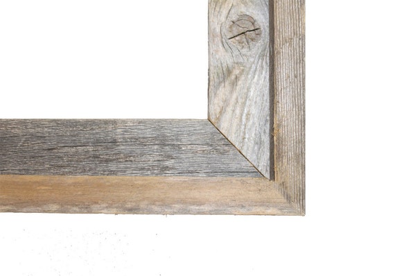 24x30 2 wide Barnwood Reclaimed Wood Open Frame No