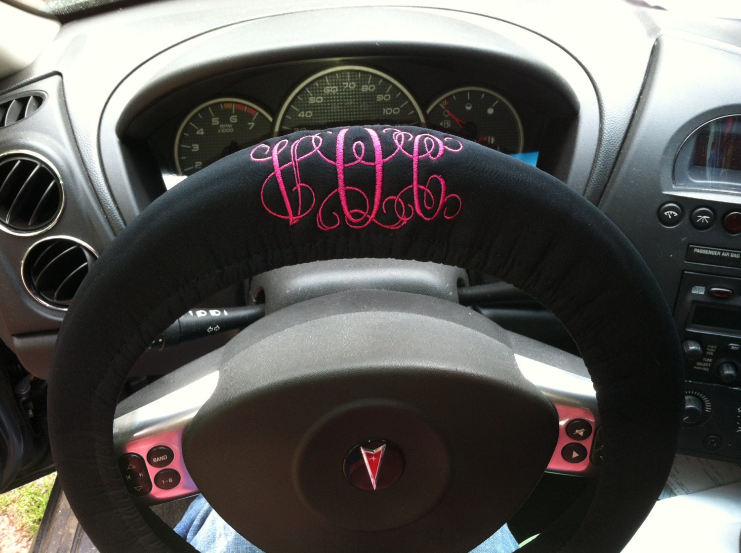 Custom Monogrammed Steering Wheel Cover by Unique2U2 on Etsy