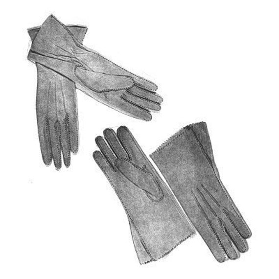 AY08 Women's Leather Gloves Sewing Pattern by Alter