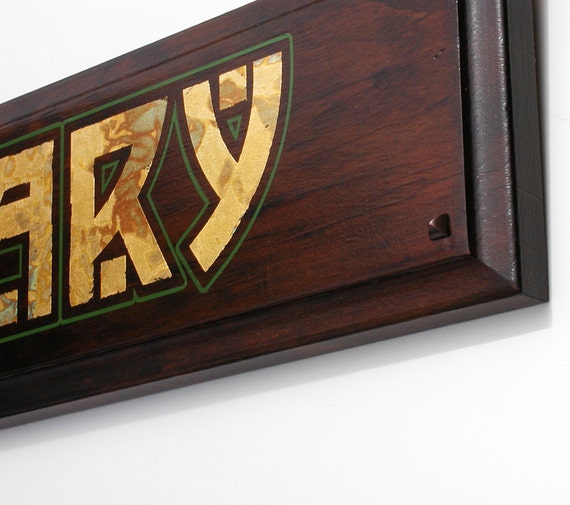 Craftsman Style Library Sign Home Decor