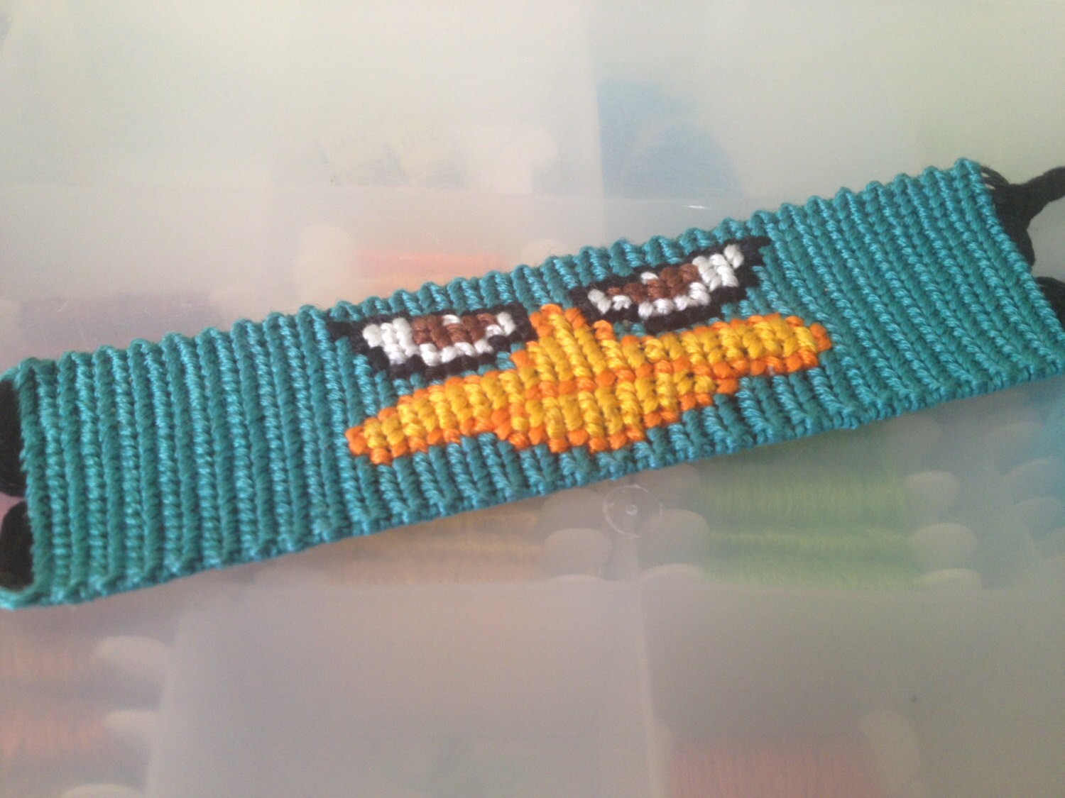1.25 Perry The Platypus Friendship Bracelet by KnotsRUs on Etsy