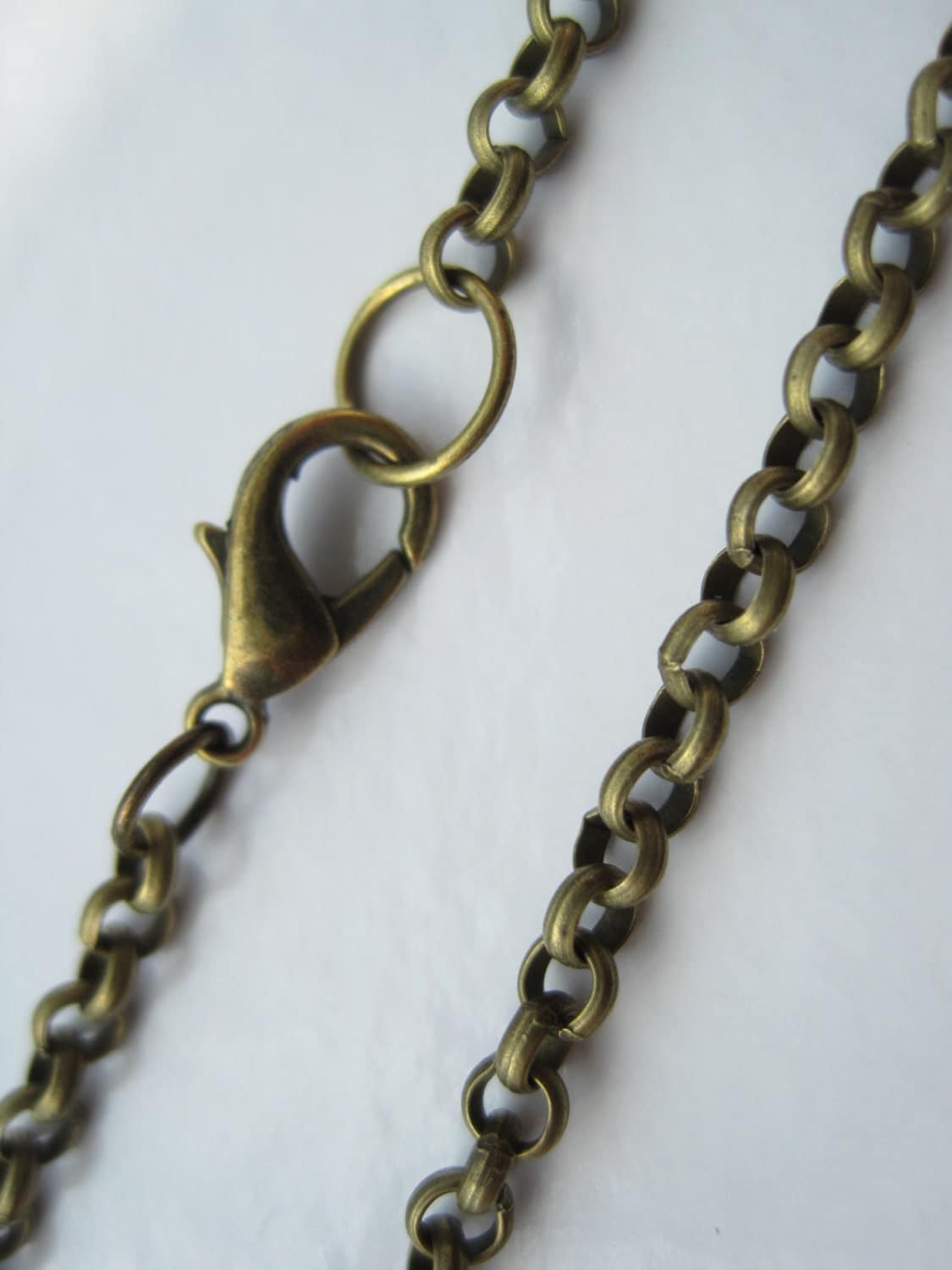 10 Brass Antique Bronze Chain Necklaces Pendant Chain 3mm