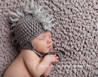Crochet mohawk hat Etsy