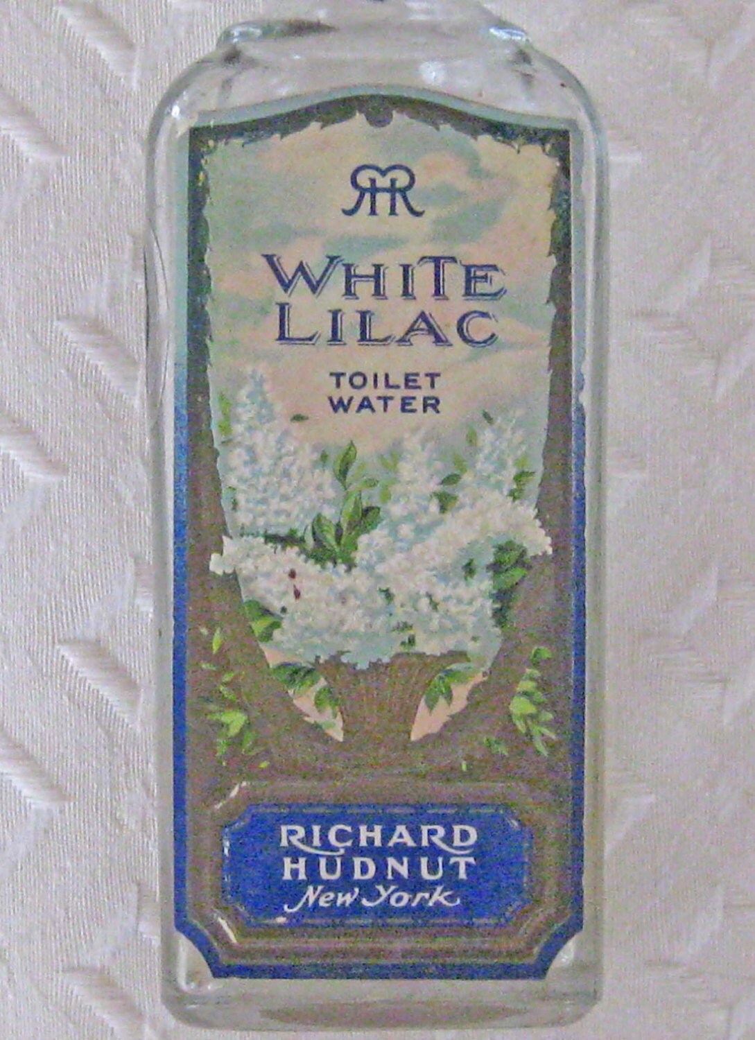 Antique Richard Hudnut Toilet Water Bottle with Nice Graphics