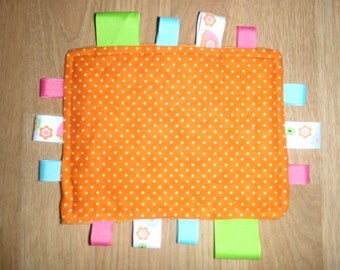 Turtle Snail Baby Crinkle Ribbon Tag Blanket Teething Sensory Developmental Toy