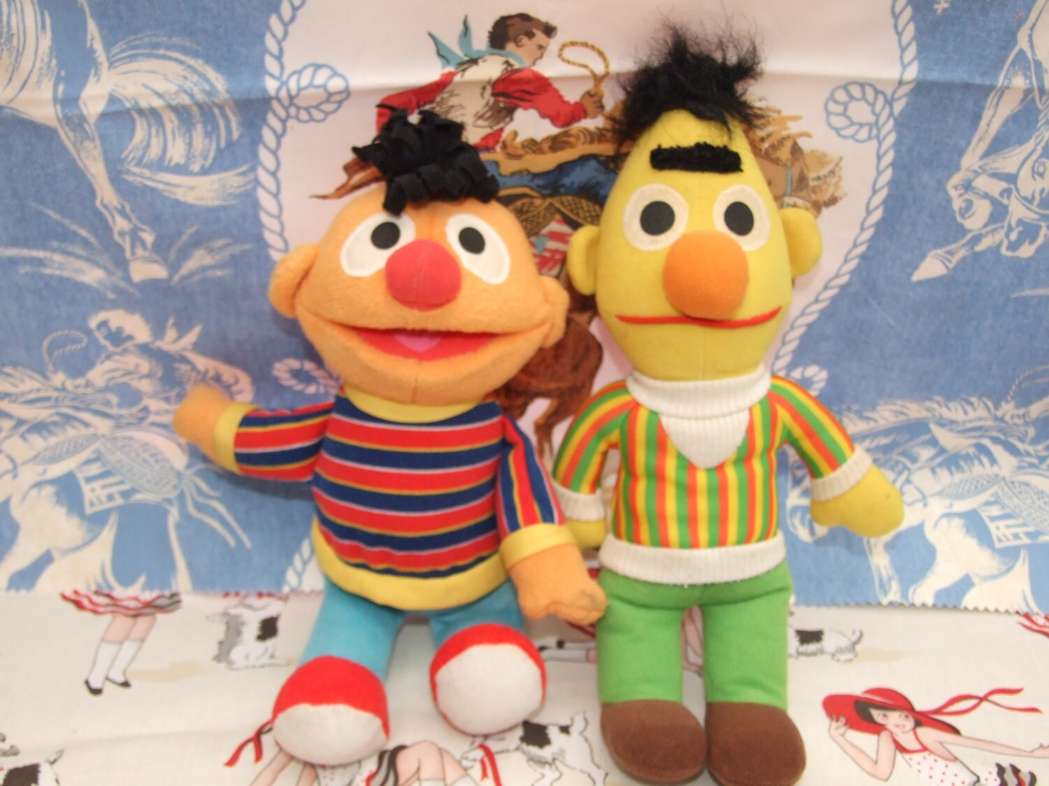 vintage bert and ernie dolls