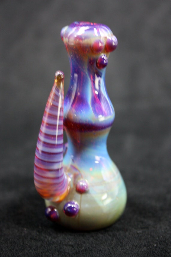 Chillum Glass Pipe Mai Tai Pink Tobacco Pipe