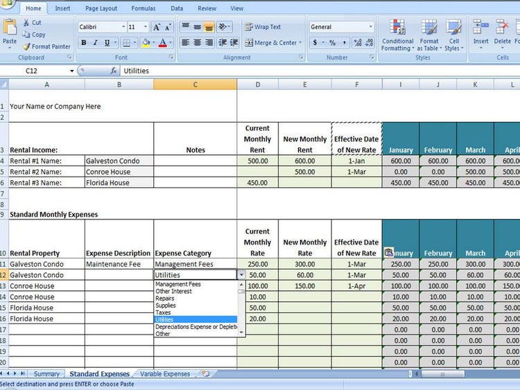 Vacation Rental Income And Expense Tracking By TimeSavingTemplates