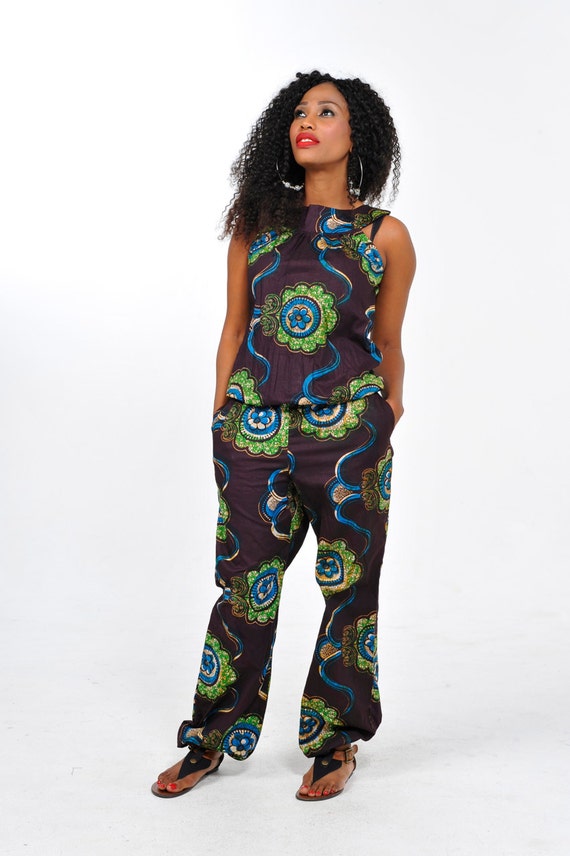 African Print Jumpsuit by Bongolicious1 on Etsy