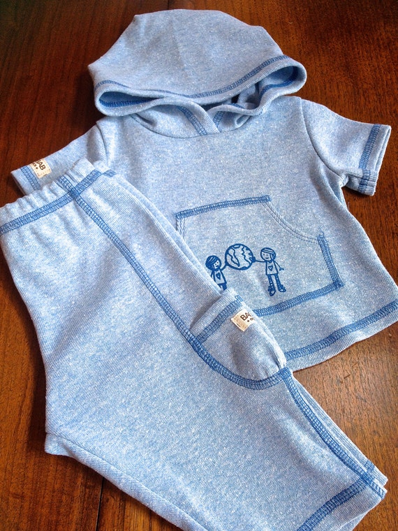 Organic Baby Clothing : Boy 's Set I love my