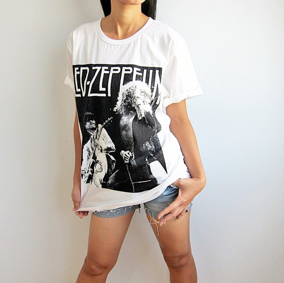 Led Zeppelin Shirt T-Shirt White Men Women T Shirt Unisex Size L