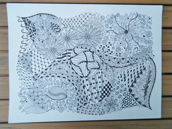zendoodle coloring page zentangle inspired adult coloring
