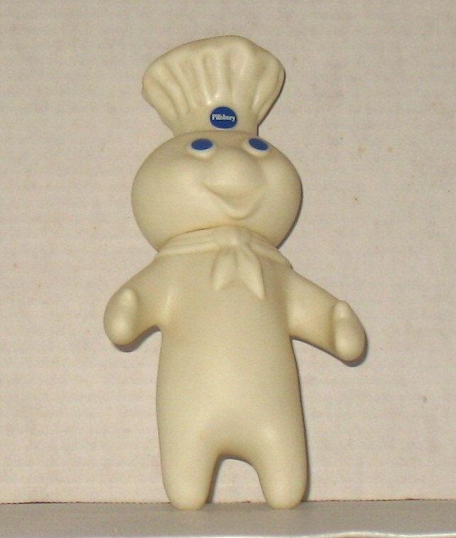Vintage Pillsbury Dough Boy Vinyl Advertising Doll 1971 Marked