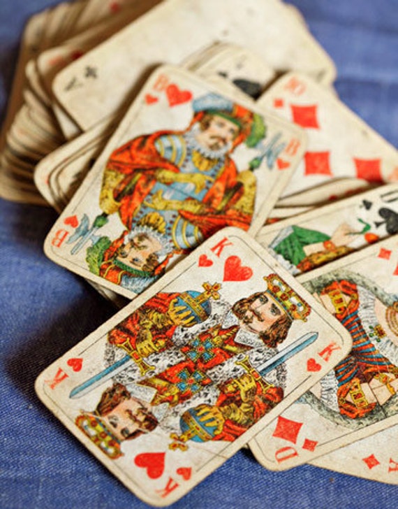 Old card. Vintage playing Cards. Collection Cards. Little Card Deck. Чак Спеццано карты коллекция.