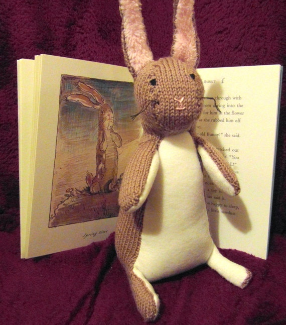 the velveteen rabbit book and stuffed animal