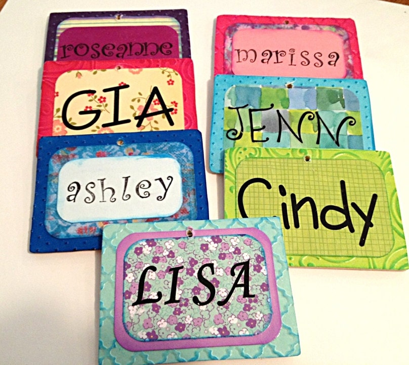 Download Personalized door tag or locker magnet Name tag Can be