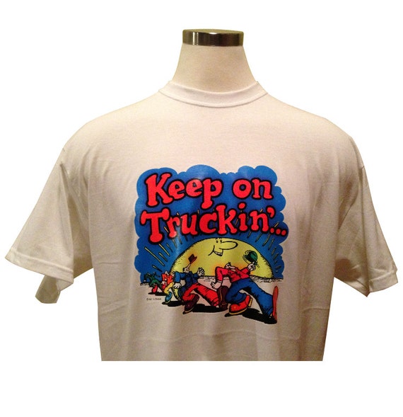 keep on truckin vintage style t shirt