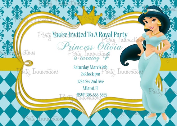 Free Free 80 Free Printable Princess Jasmine Invitation Template SVG PNG EPS DXF File