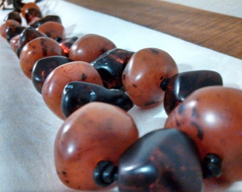 50% OFF plus free shipping - Vintage Natural Amber Necklace with Butterscotch & Rootbeer Beads